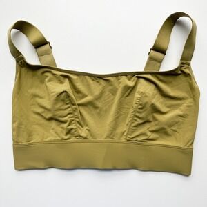 Parade Scoop Bralette Ultra Soft Re:Play Olive Green Size 1 Wireless Mesh